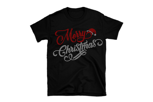 Merry Chirstmas Rhinestone Shirt